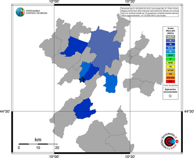 Mappa MCS - territori comuni
