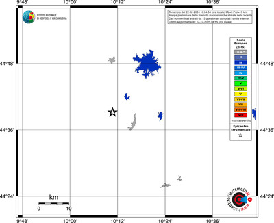 Mappa EMS - territori località