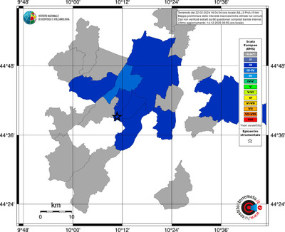 Mappa EMS - territori comuni