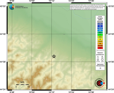 Mappa EMS - località