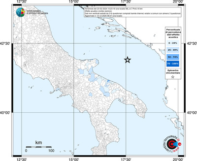 Mappa territorio comunale con almeno 3 questionari