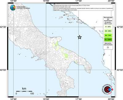 Mappa territorio comunale con almeno 3 questionari