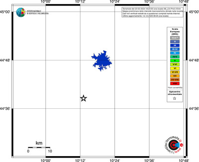 Mappa EMS - territori località