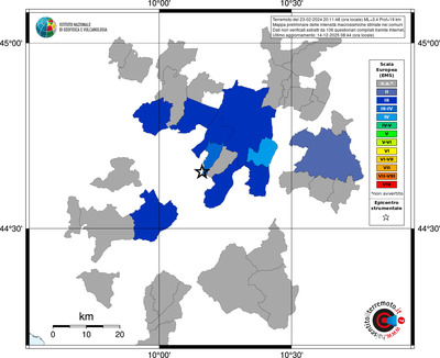 Mappa EMS - territori comuni
