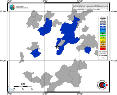 Mappa EMS - territori comuni