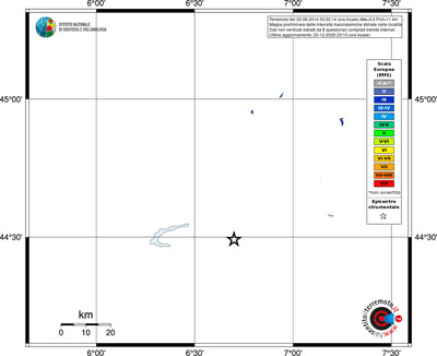 Mappa EMS - territori località