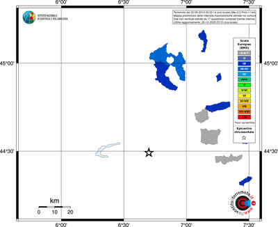 Mappa EMS - territori comuni