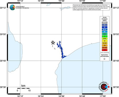 Mappa EMS - territori località