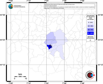 Mappa territorio comunale con almeno 3 questionari