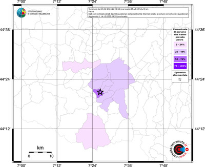 Mappa territorio comunale con almeno 3 questionari
