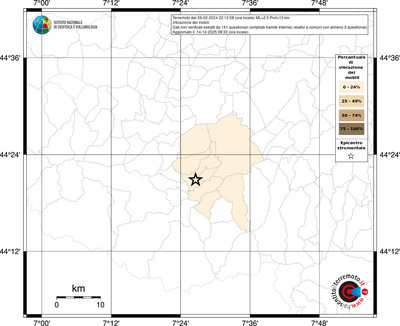Mappa territorio comunale con almeno 3 questionari