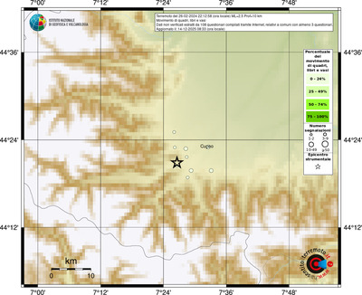 Mappa comuni con almeno 3 questionari