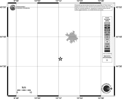 Mappa EMS - territori località