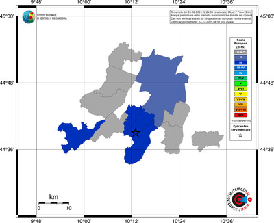 Mappa EMS - territori comuni