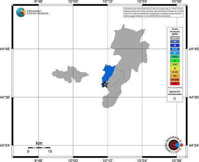 Mappa EMS - territori comuni