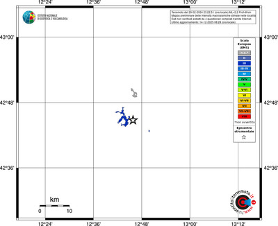 Mappa EMS - territori località