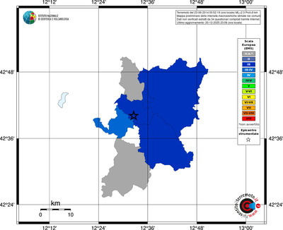 Mappa EMS - territori comuni