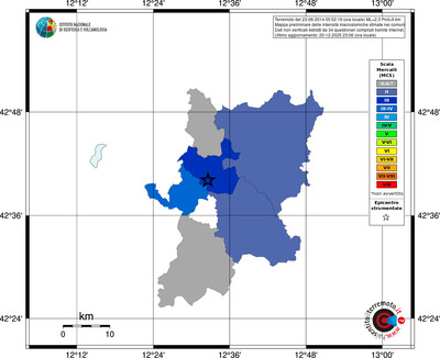 Mappa MCS - territori comuni