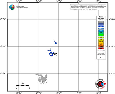 Mappa EMS - territori località