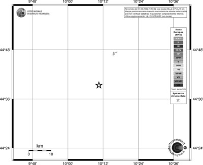 Mappa EMS - territori località