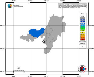 Mappa EMS - territori comuni
