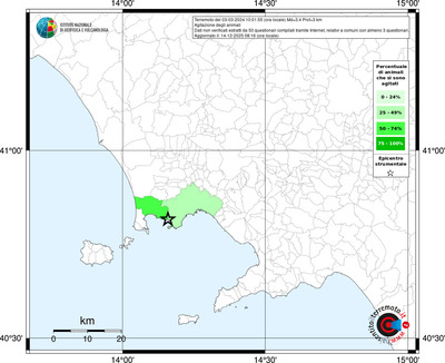 Mappa territorio comunale con almeno 3 questionari
