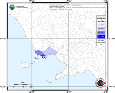 Mappa territorio comunale con almeno 3 questionari