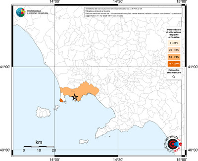 Mappa territorio comunale con almeno 3 questionari