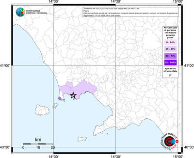 Mappa territorio comunale con almeno 3 questionari
