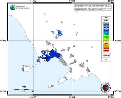 Mappa EMS - territori località