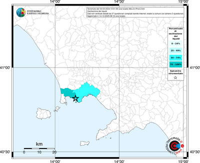 Mappa territorio comunale con almeno 3 questionari