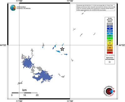 Mappa MCS - territori località