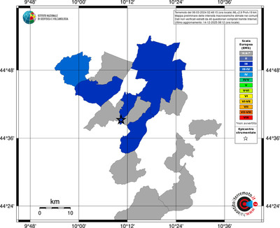 Mappa EMS - territori comuni