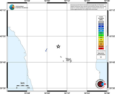 Mappa EMS - territori località