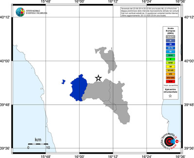 Mappa EMS - territori comuni