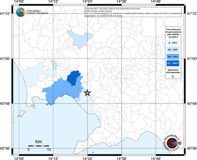 Mappa territorio comunale con almeno 3 questionari
