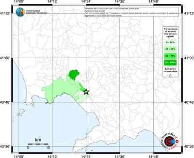Mappa territorio comunale con almeno 3 questionari