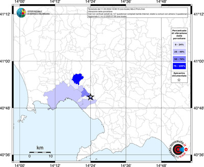 Mappa territorio comunale con almeno 3 questionari