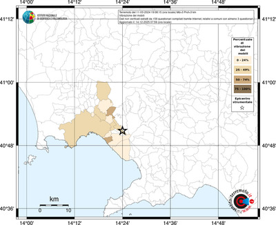 Mappa territorio comunale con almeno 3 questionari