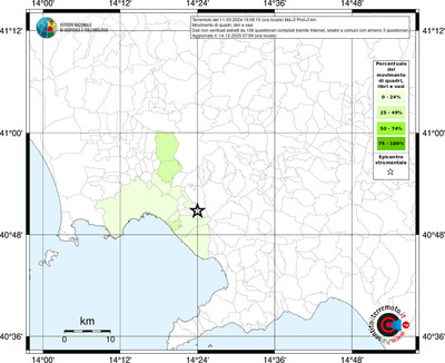 Mappa territorio comunale con almeno 3 questionari