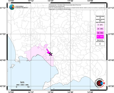 Mappa territorio comunale con almeno 3 questionari