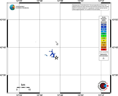Mappa EMS - territori località