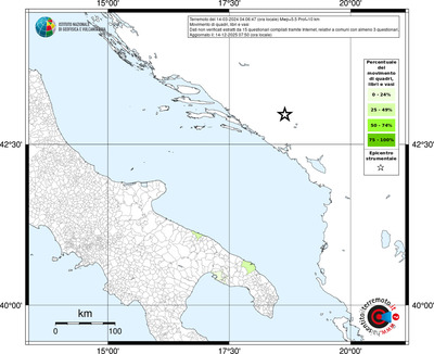 Mappa territorio comunale con almeno 3 questionari