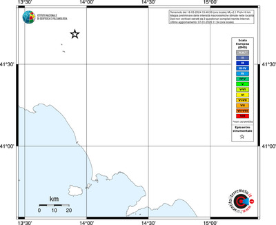 Mappa EMS - territori località