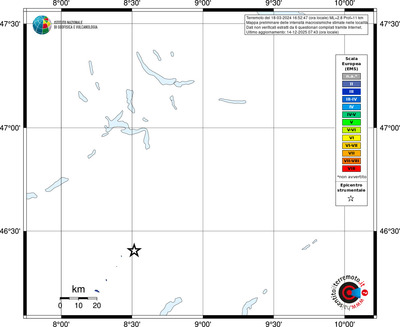 Mappa EMS - territori località