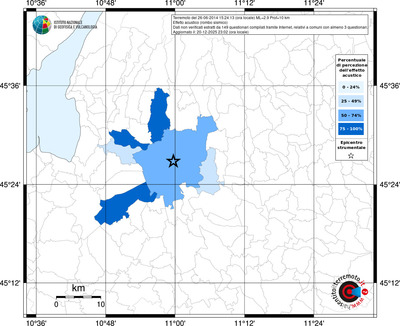 Mappa territorio comunale con almeno 3 questionari