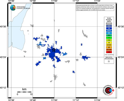 Mappa EMS - territori località