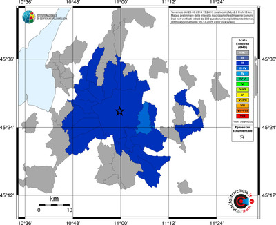 Mappa EMS - territori comuni