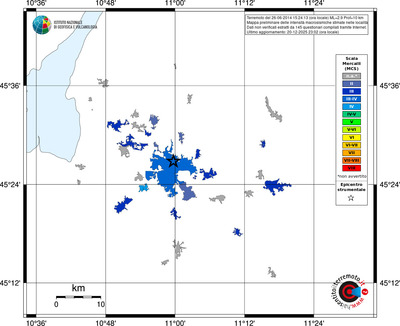 Mappa MCS - territori località