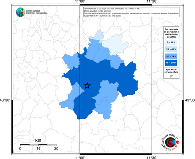 Mappa territorio comunale con almeno 3 questionari